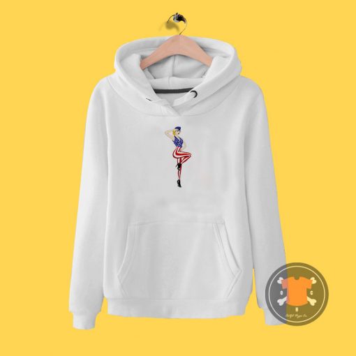 4th of July Girl Salute Hoodie