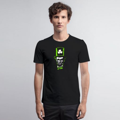 Abe Lincoln Irish Shamrock St. Patricks Day Themed Design T Shirt