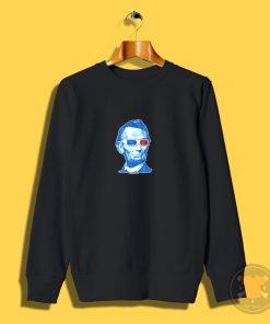 Abraham Lincoln 3D Glasses Sweatshirt