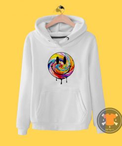 Acid Dripping Smiley Face Tie Dye Hoodie