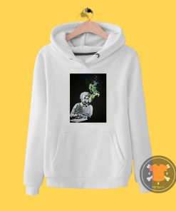 Albert Einstein Smoking Colors Hoodie