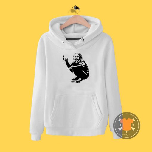 Albert Einstein Smoking Hoodie