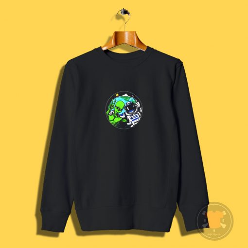 Alien Peace Sign Sweatshirt