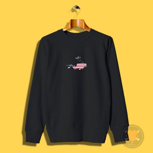 American Flag USA Free Diving Scuba Diver Sweatshirt