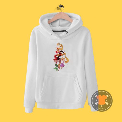 Ariel Rapunzel and Pocahontas Disney Princess Hoodie