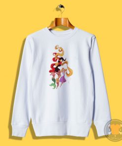 Ariel Rapunzel and Pocahontas Disney Princess Sweatshirt