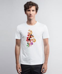 Ariel Rapunzel and Pocahontas Disney Princess T Shirt