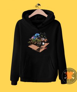 Baby Yoda Baby Stitch Baby Night Fury And Baby Groot In The Box Hoodie