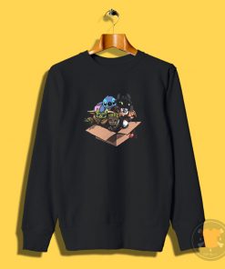 Baby Yoda Baby Stitch Baby Night Fury And Baby Groot In The Box Sweatshirt