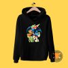 Baby Yoda Groot Stitch Toothless hugging Mtn Dew Hoodie