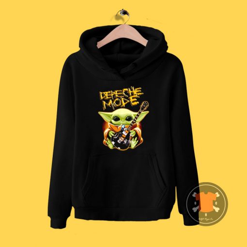 Baby Yoda Hug Depeche Mode Guitar Hoodie