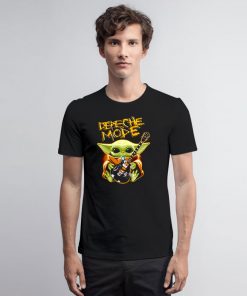 Baby Yoda Hug Depeche Mode Guitar T Shirt