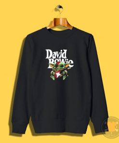 Baby Yoda Hug Guitar David Bowie Sweatshirt