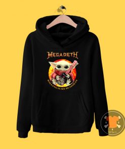 Baby Yoda Hug Guitar Megadeth Killing Is My Business Hoodie