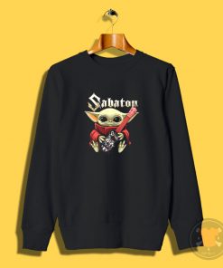 Baby Yoda Hug Guitar Sabaton Sweatshirt