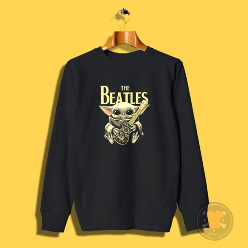 Baby Yoda Hugs The Beatles Sweatshirt