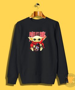 Baby Yoda hug Motley Crue Sweatshirt