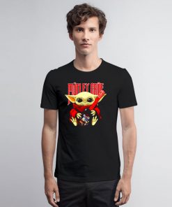 Baby Yoda hug Motley Crue T Shirt