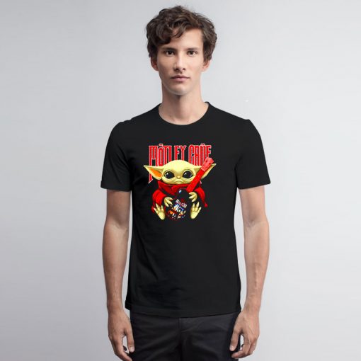 Baby Yoda hug Motley Crue T Shirt