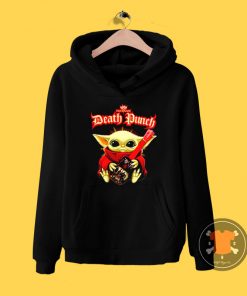 Baby Yoda hug guitar Five Finger Death Punch Hoodie