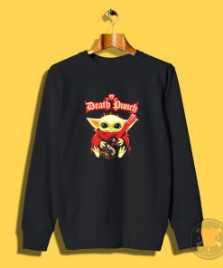 Baby Yoda hug guitar Five Finger Death Punch Sweatshirt