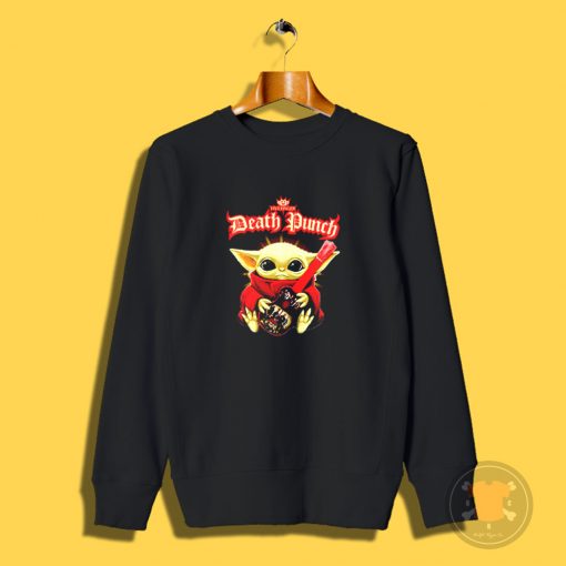 Baby Yoda hug guitar Five Finger Death Punch Sweatshirt