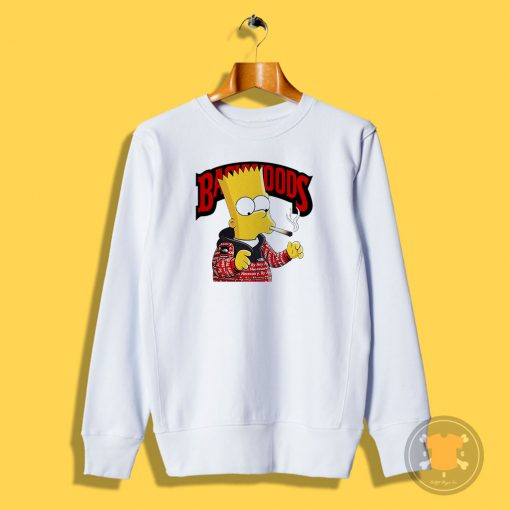 Backwoods Bart Simpson Smoking Sweatshirt