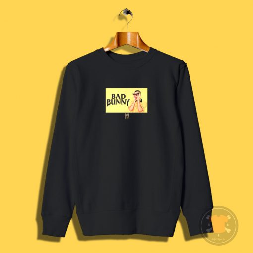 Bad Bunny Black and yellow Sweatshirt