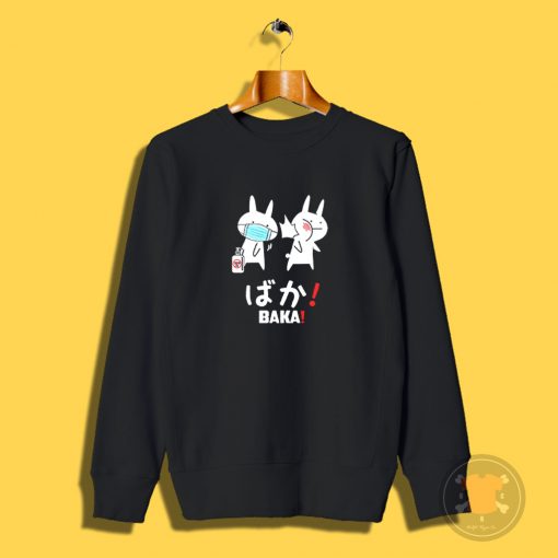 Baka Rabbit Slap Mask Covid 19 Sweatshirt