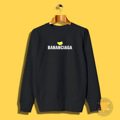 Bananaciaga Balenciaga Black Sweatshirt