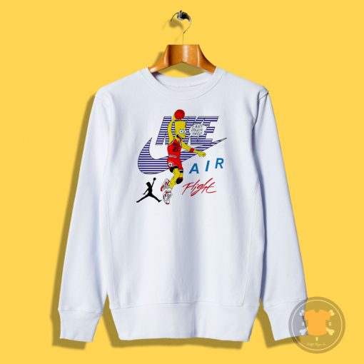 Bart Simpson Nike Air Flight Funny Sweatshirt