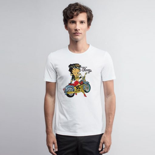 Betty Boop Biker Cartoon T Shirt