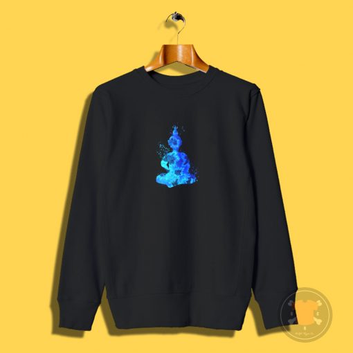 Blue Buddha Silhouette Sweatshirt