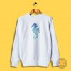 Blue Mandala Seahorse Sweatshirt