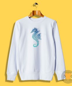 Blue Mandala Seahorse Sweatshirt