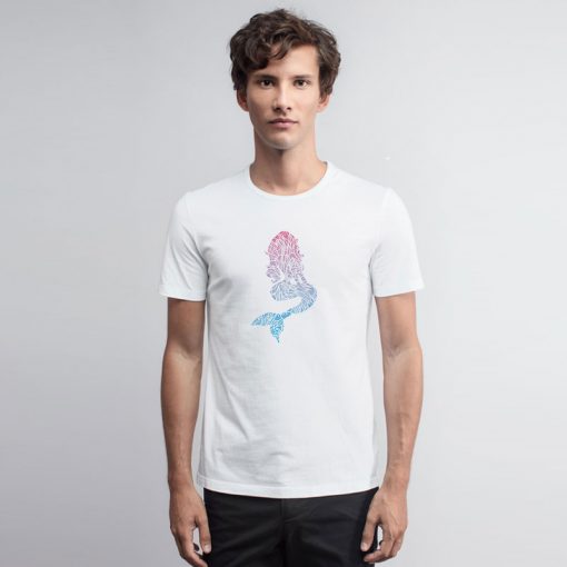 Blue and Pink Mermaid T Shirt