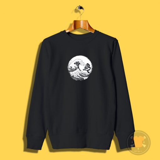 Bonsai Wave white Sweatshirt