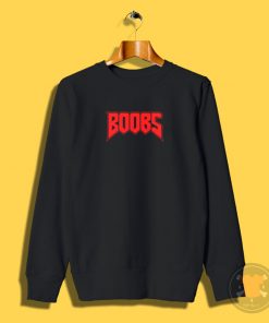 Boobs Red Sweatshirt