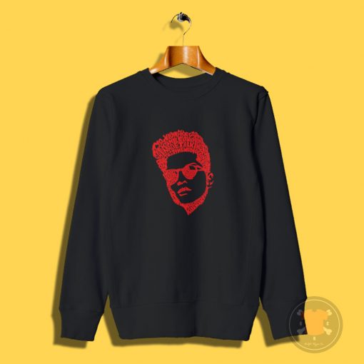 Bruno Mars Thypography Sweatshirt