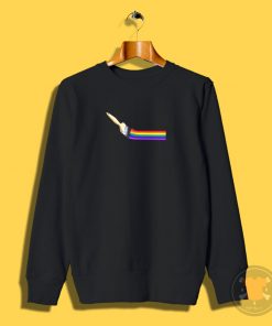 Brush Painting A Rainbow Sweatshirt