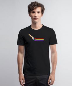 Brush Painting A Rainbow T Shirt