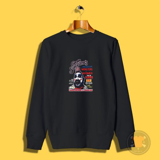 Captain Spaulding Poster Style Museum Monsters And Madman Sweatshirt