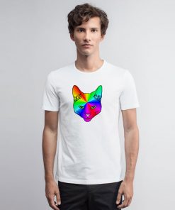 Cats Rule Rainbow Meow T Shirt