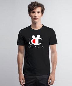 Champion Mickey Mouse Logo Parody T Shirt