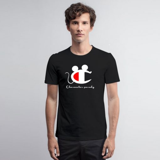 Champion Mickey Mouse Logo Parody T Shirt