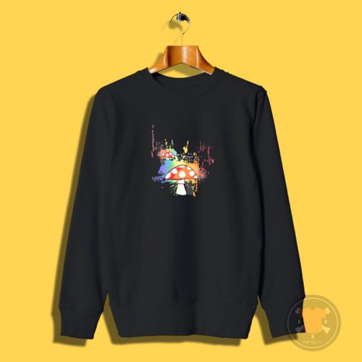 Collection Sketch Elements Mushroom Cute Sweatshirt