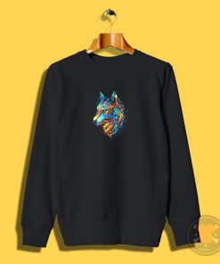 Colorful Wolf Sweatshirt