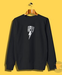 Cool Lightning Bolt Piston Sweatshirt