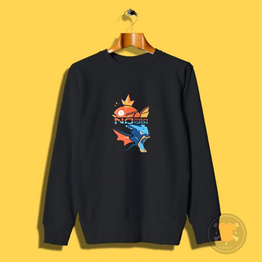 Cool Pokemon Magikarp No Pain No Gain Sweatshirt