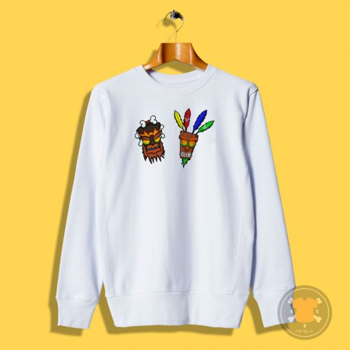 Crash Bandicoot Uka Uka et Aku Aku Sweatshirt